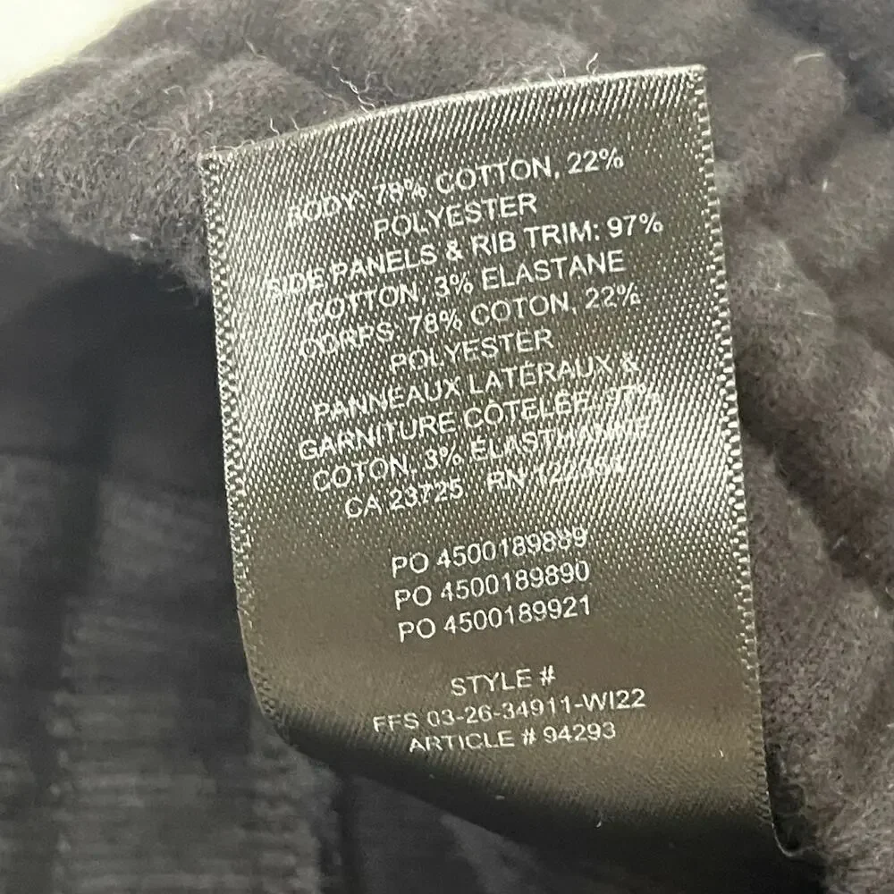 Aritzia TNA Cozy Sweatfleece Boyfriend Fit Shorts - Black - Size S